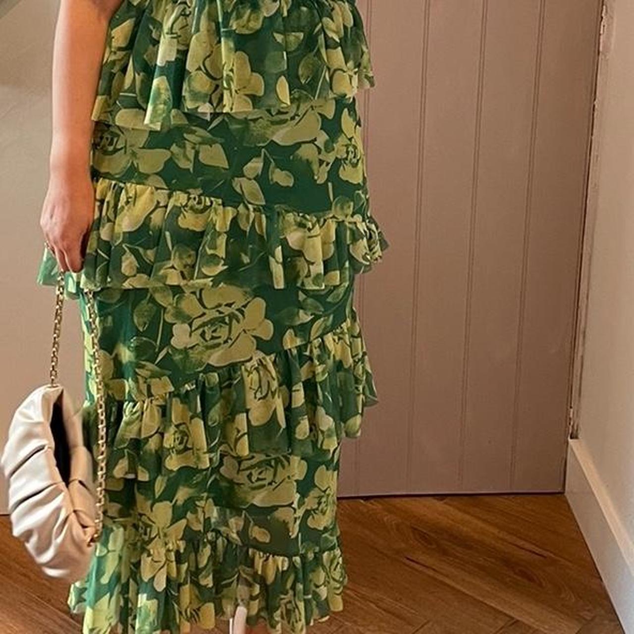 Depop Camo Skirt River Island River Island X Caroline Flack Green