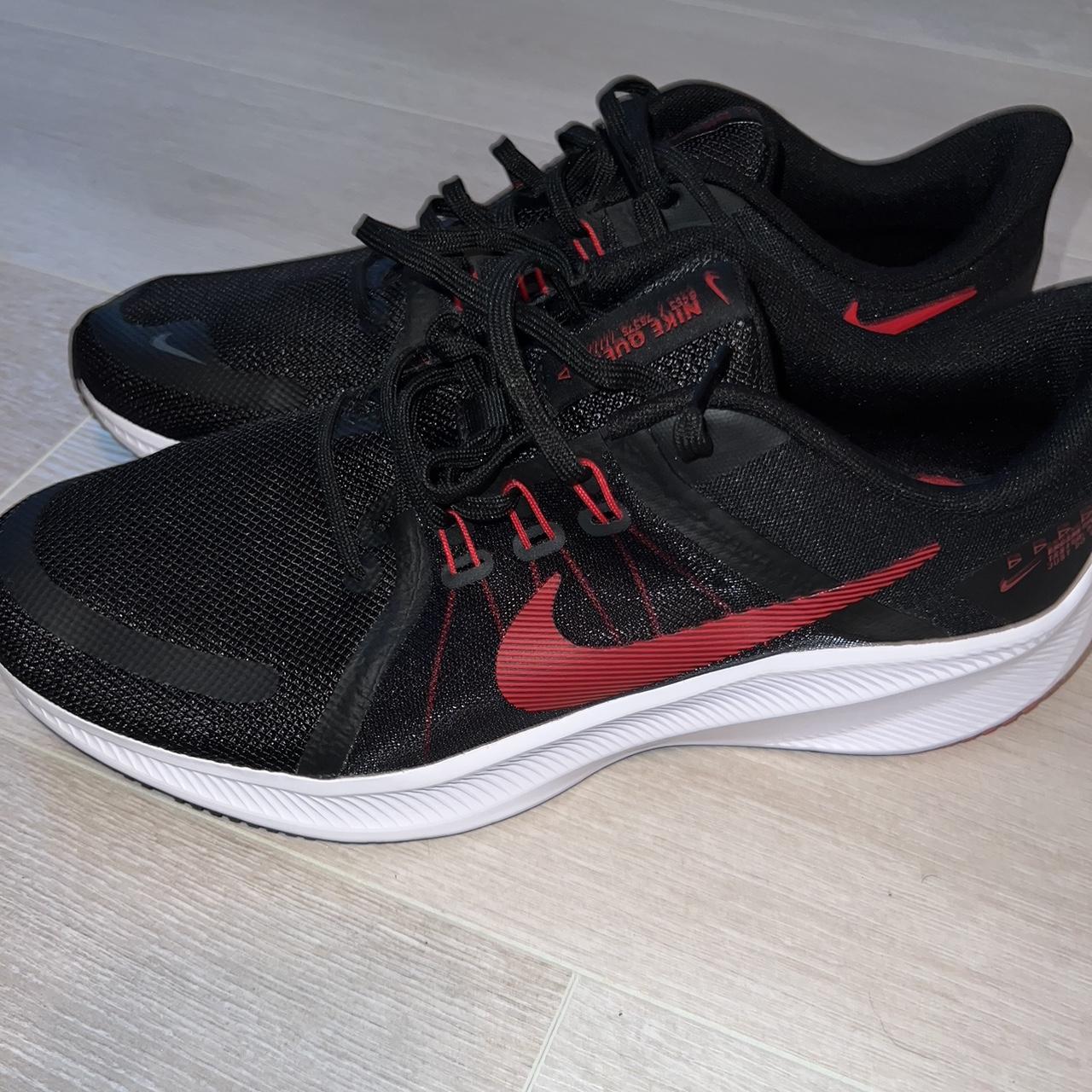 mens black and red nike shoes