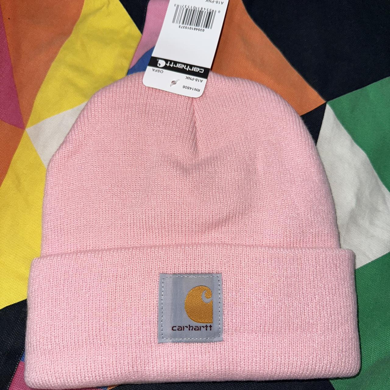 Carhartt beanie pink Light pink Adult size No... Depop