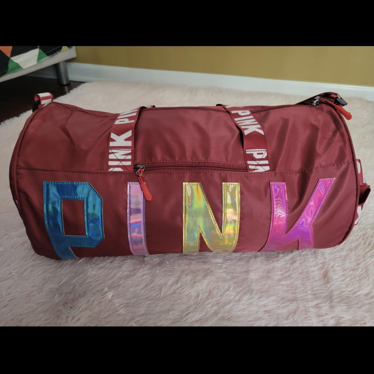 Victoria’s Secret pink duffle bag new large gym bag... Depop