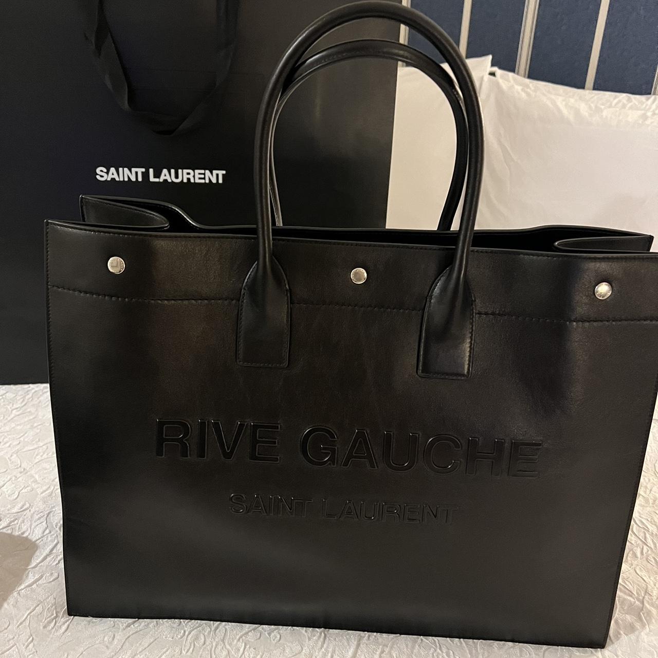 Saint Laurent Rive Gauche Large Tote bag in smooth... Depop