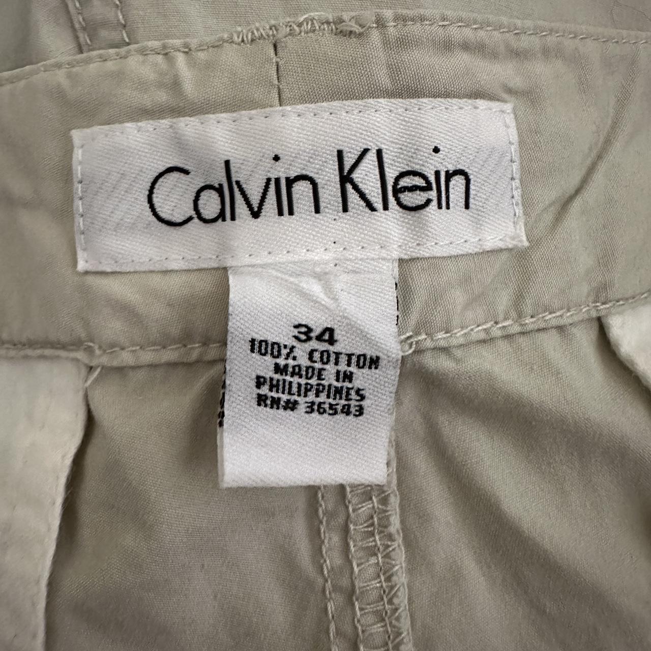 Calvin Klein Men's Cream and Tan Shorts | Depop