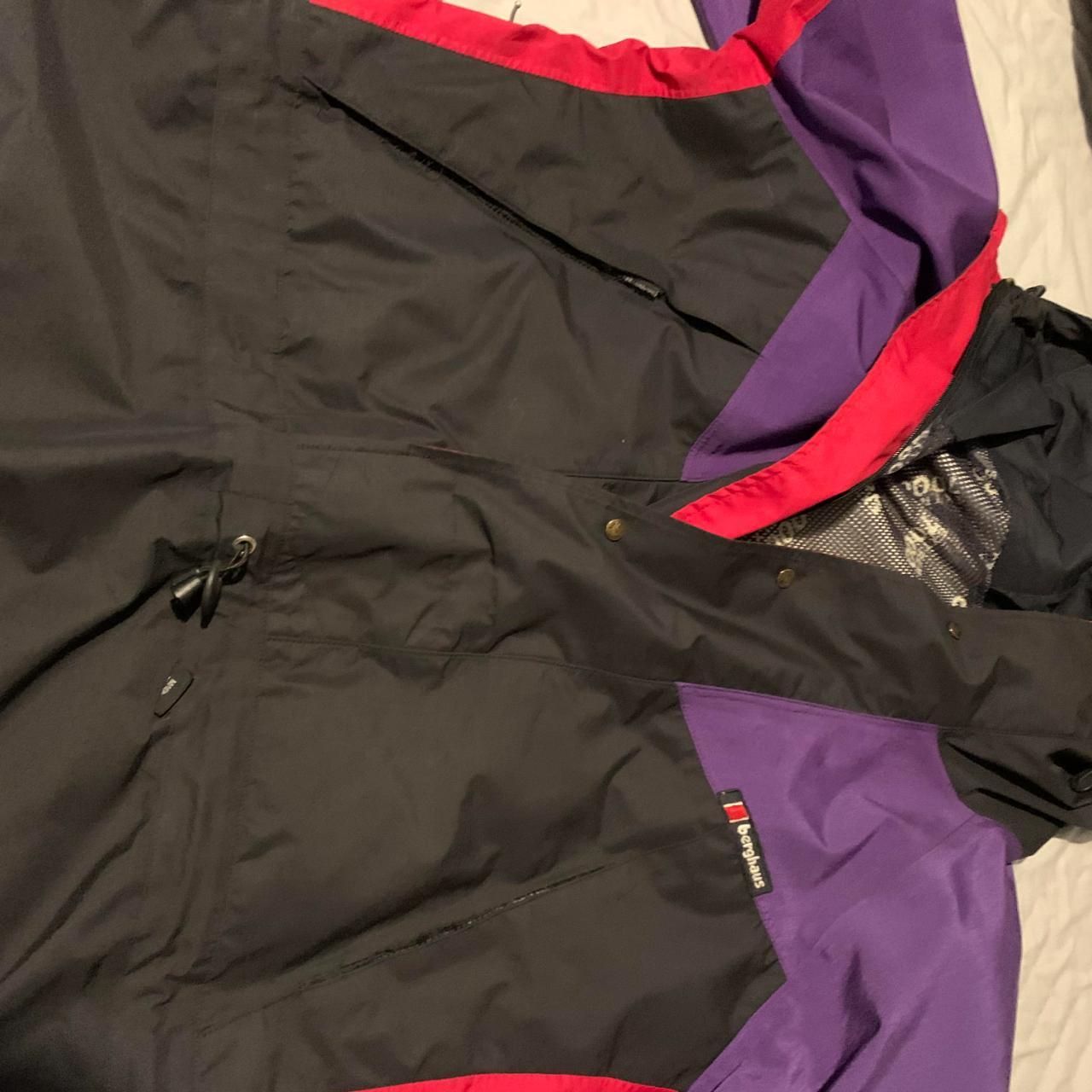 Berghaus Men's Purple and Black Coat | Depop