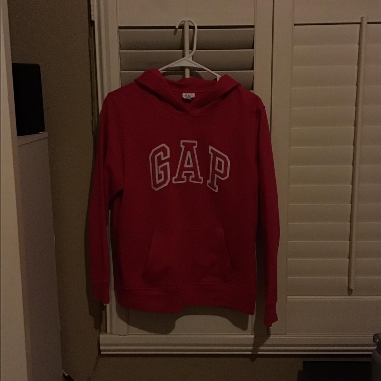 pink gap hoodie size: small fits like a xs no... - Depop