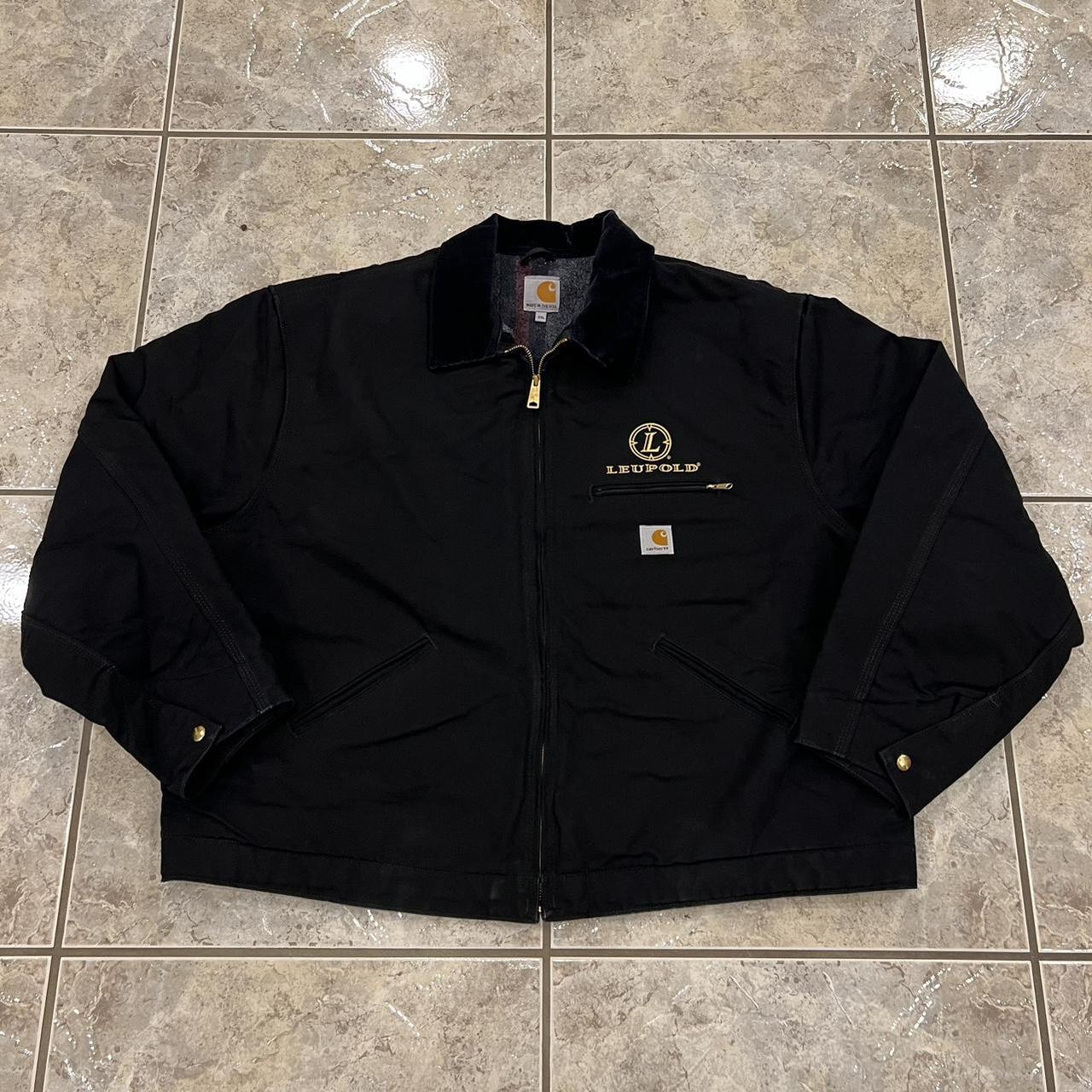 Vintage Carhartt DETROIT J01 BLK Canvas Duck Depop