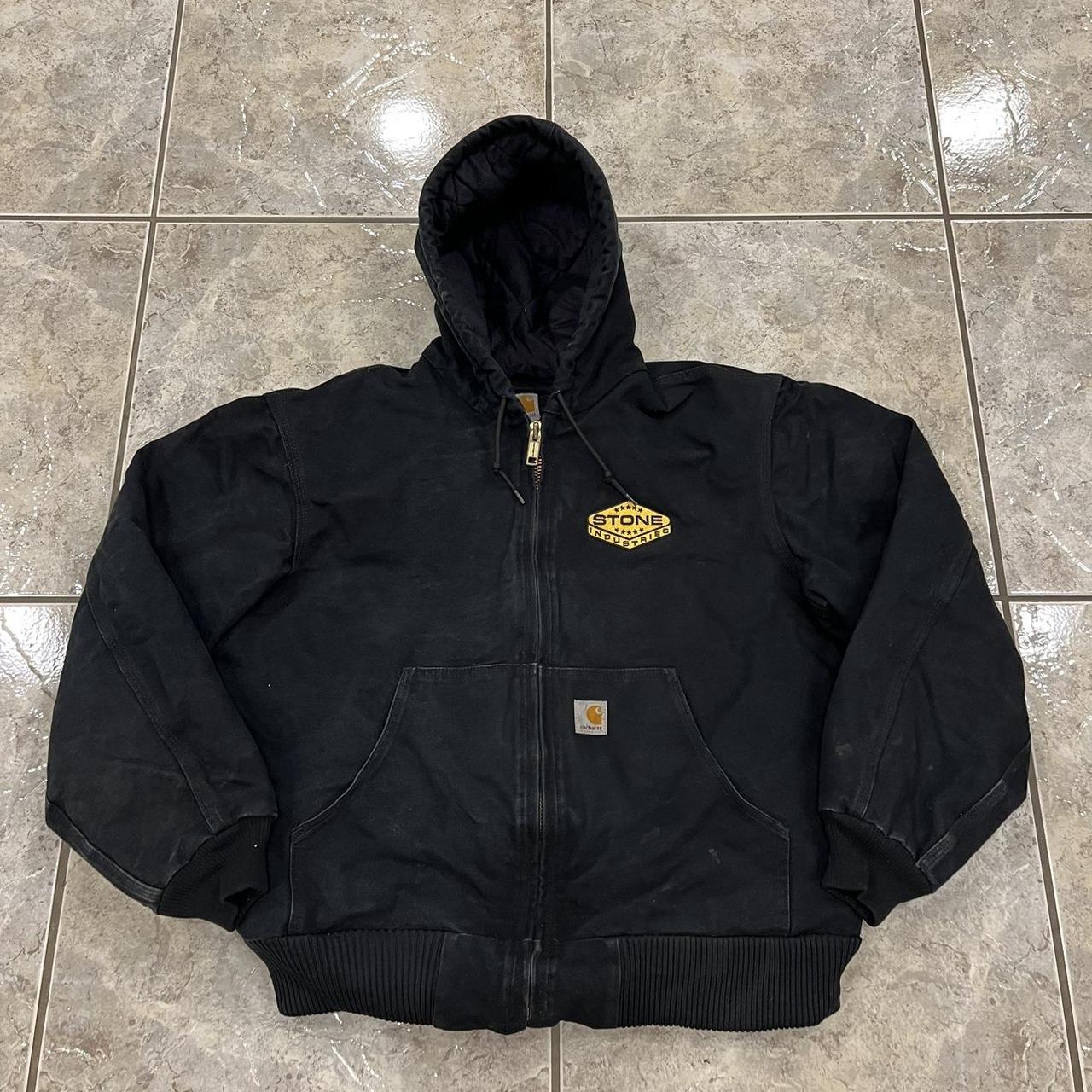 Carhartt Hooded J140 BLACK Jacket Men's... - Depop