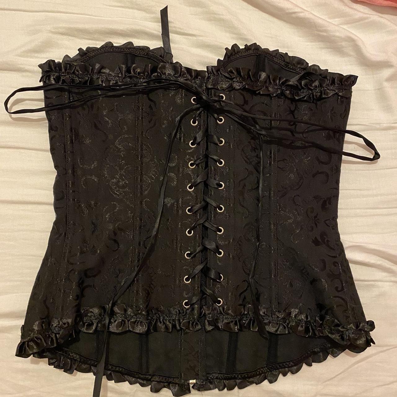 Black Adore Me Corset top 🖤 Size Large 🖤 #corset... - Depop