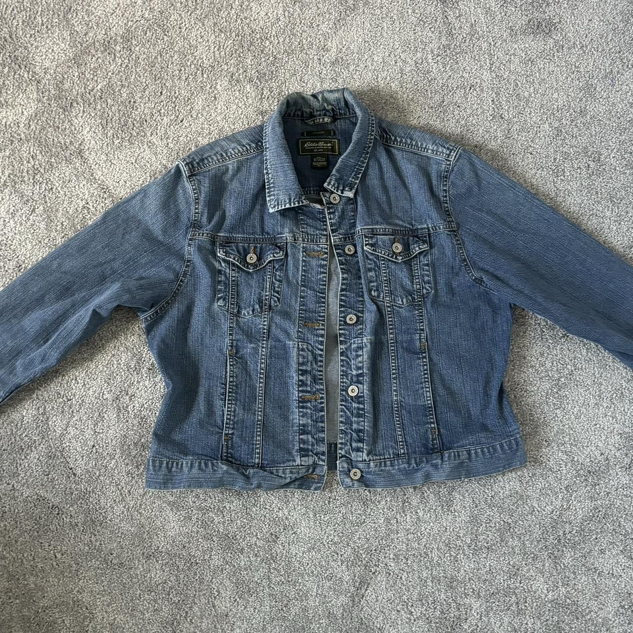 Jean Jacket Size XL Color Blue jeanjacket. Depop