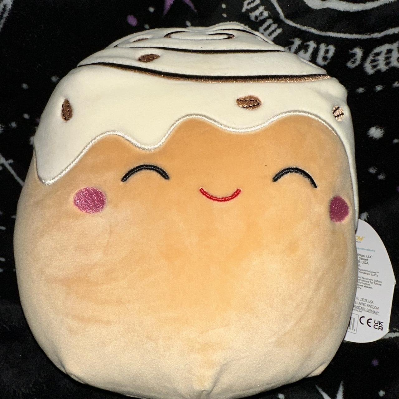Chanel the squishmallow tan and white cinnamon bun... Depop