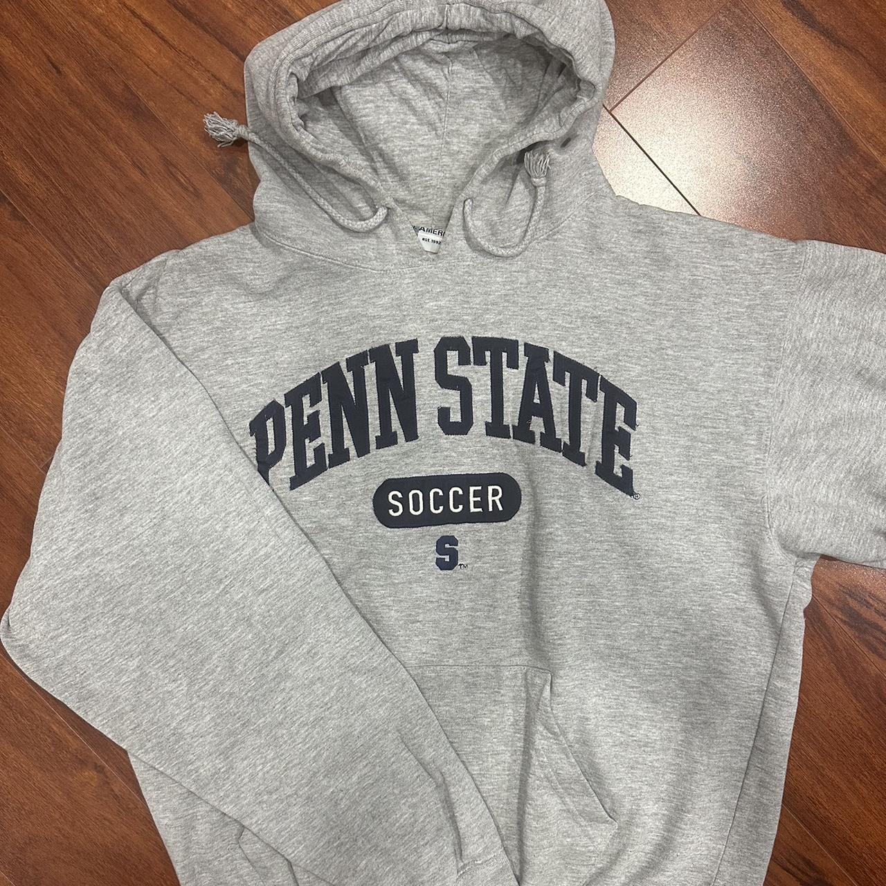 Vintage Grey Penn State Hoodie size: adult S -... - Depop