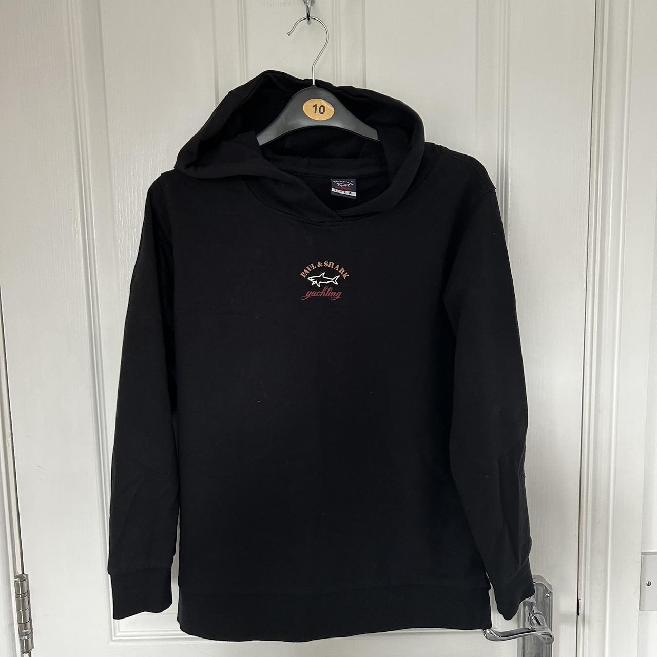 Black paul and shark hoodie in perfect condition,... - Depop