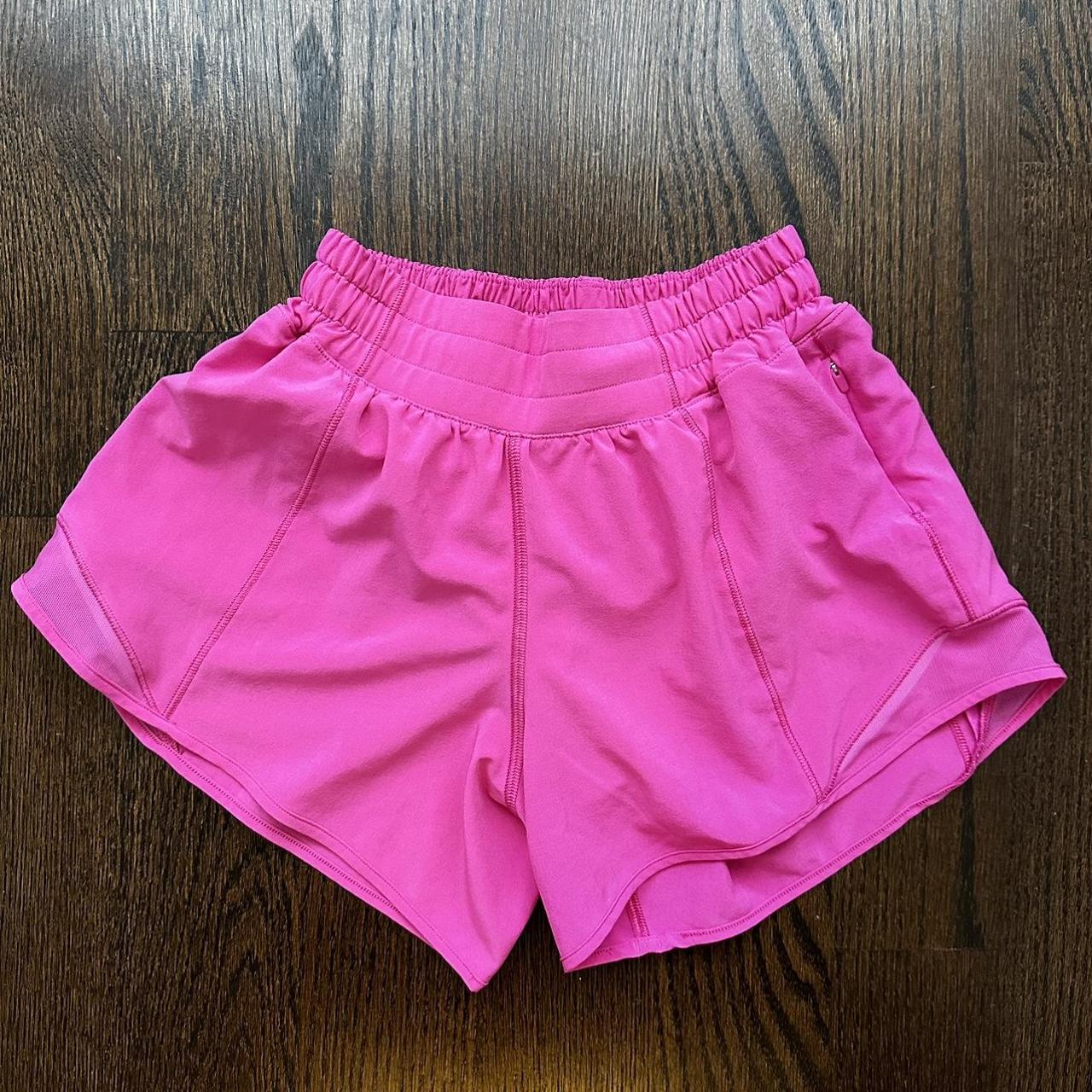 sonic pink lululemon hotty hot shorts - gorgeous - Depop