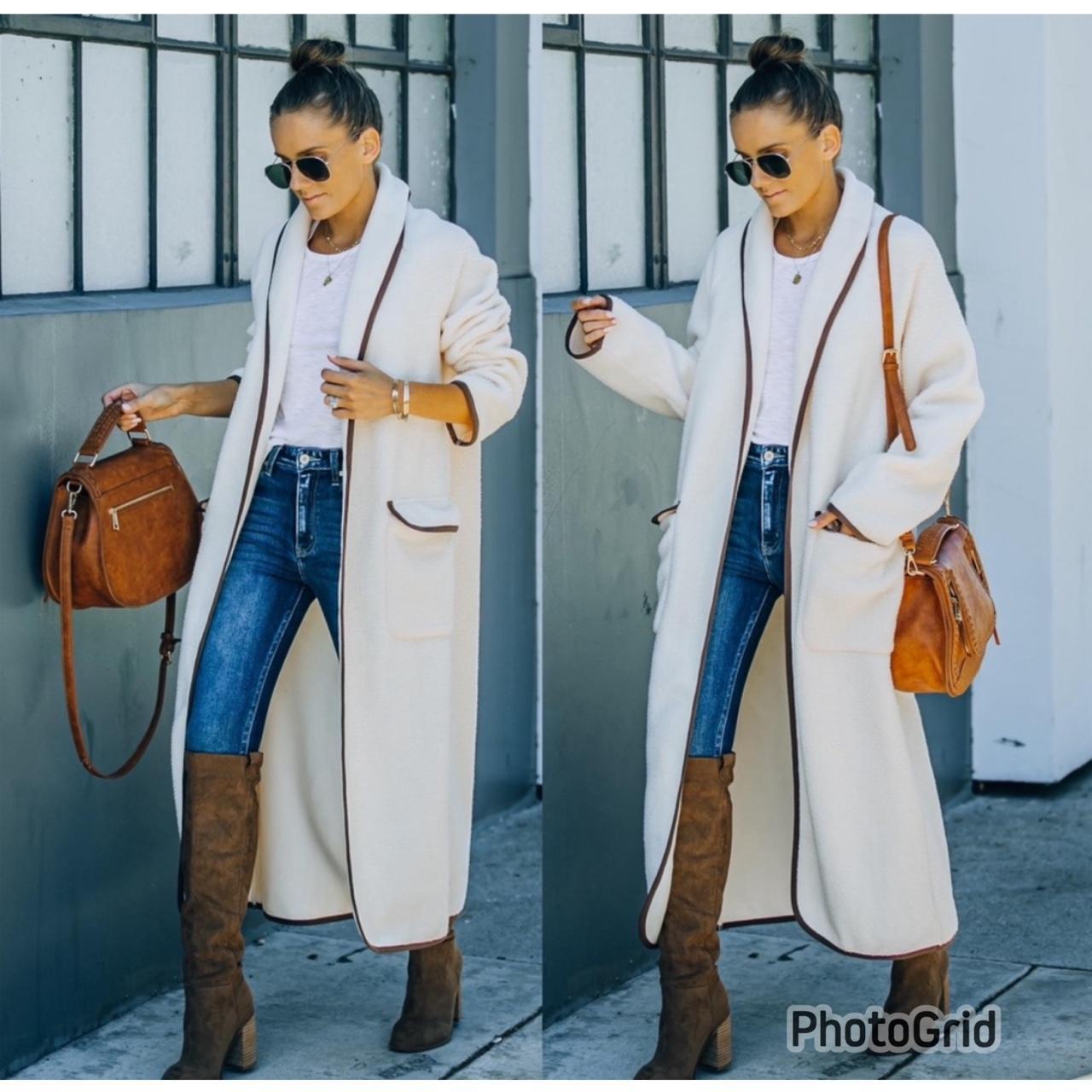 Cream duster hot sale coat