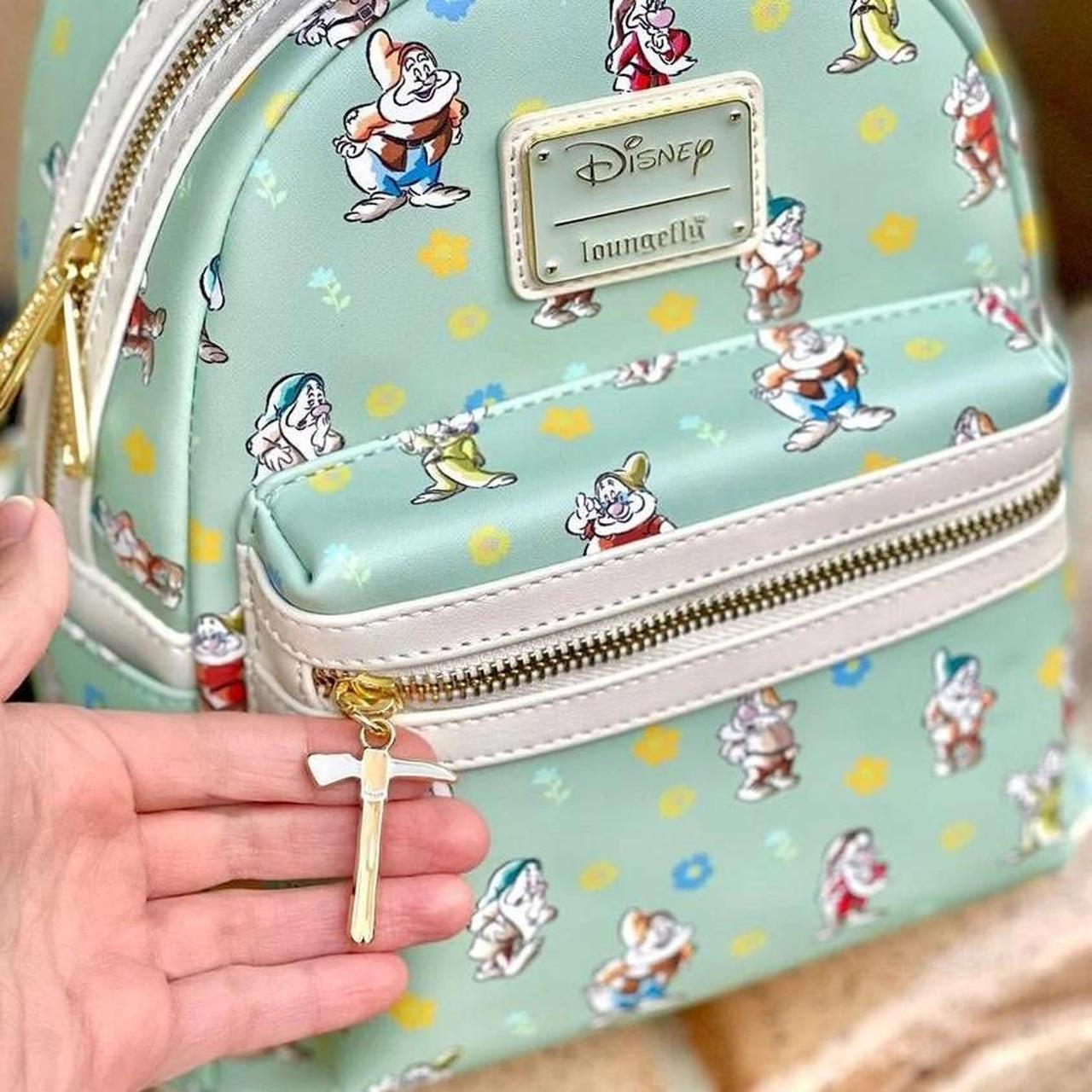 Loungefly Women's Disney Snow outlet White and the Seven Dwarfs Mint Green Backpack