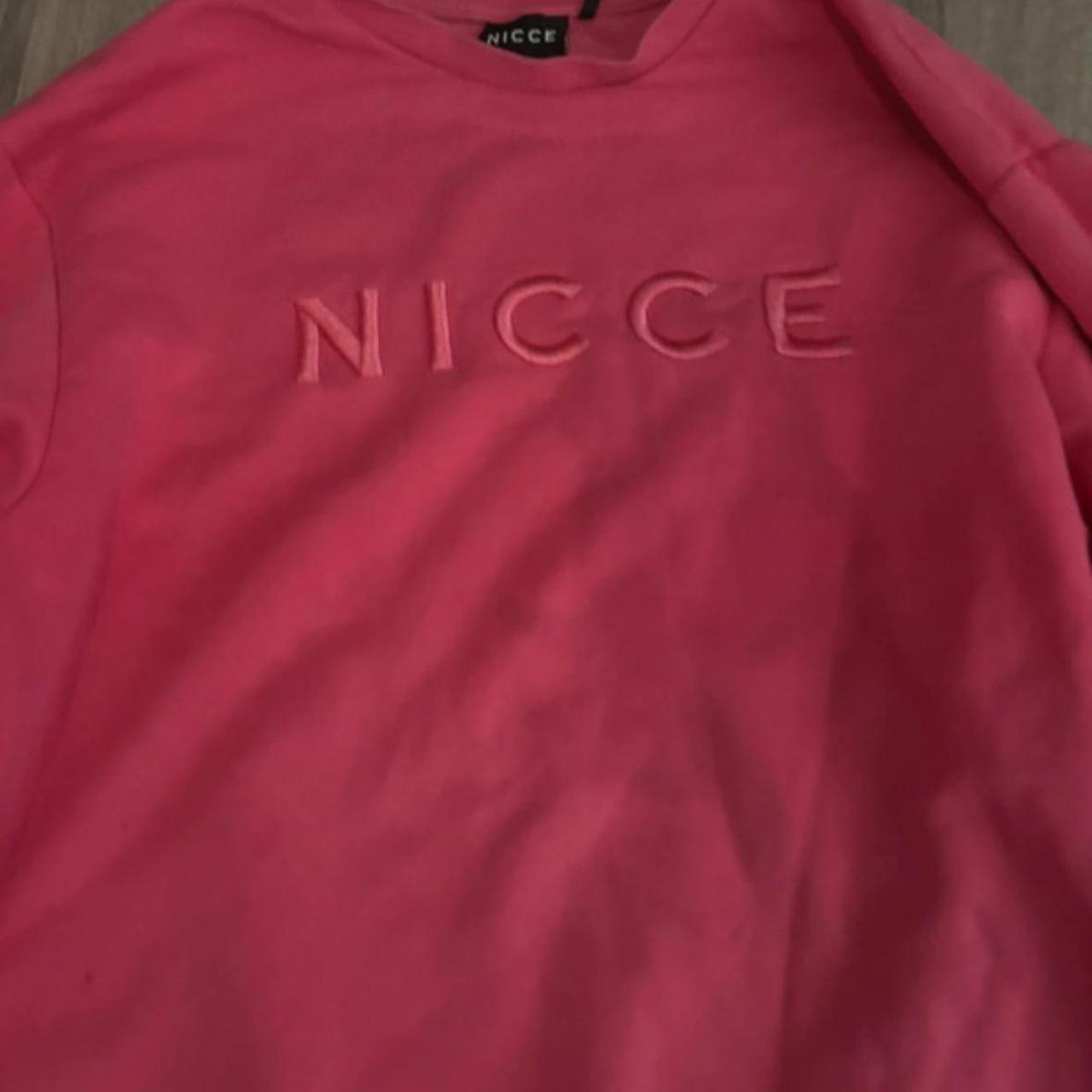 NICCE pink jumper with a small mark on the sleeve Depop