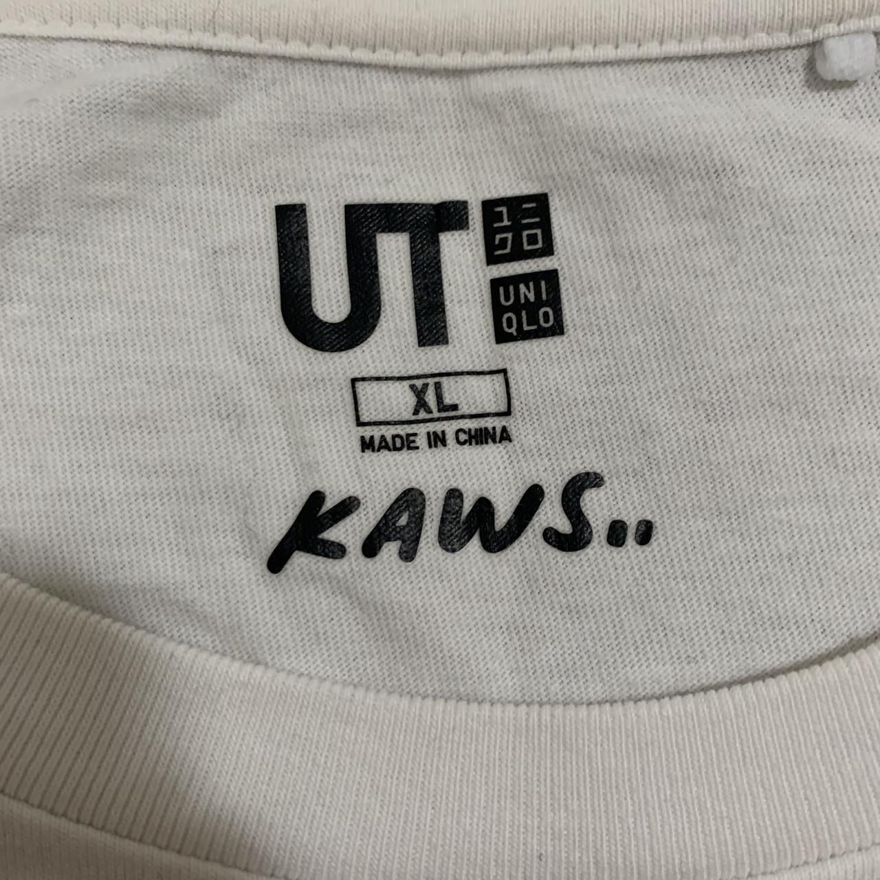Kaws Men's Brown and White T-shirt (3)