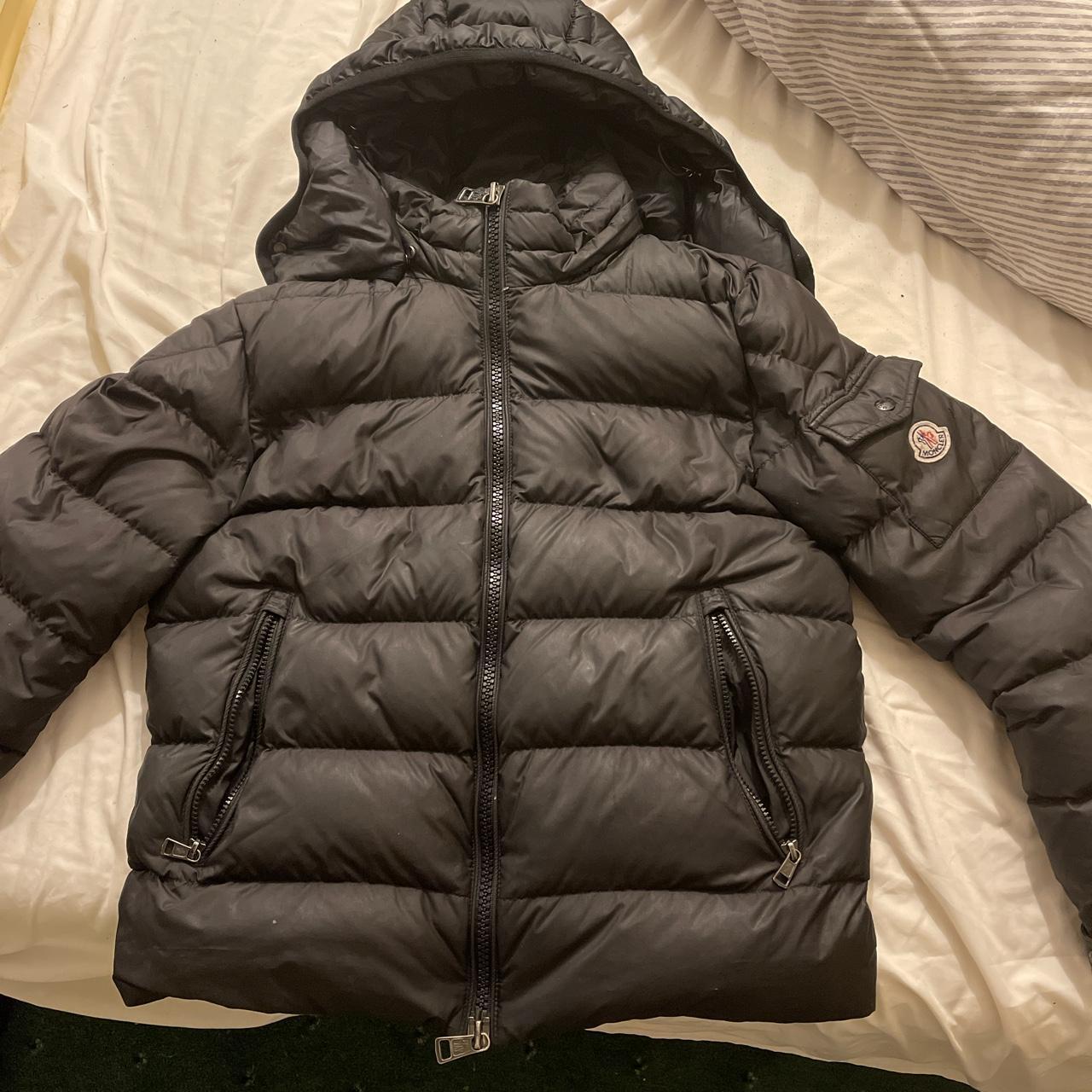 Moncler maya black jacket size 2 (S/M) - Depop