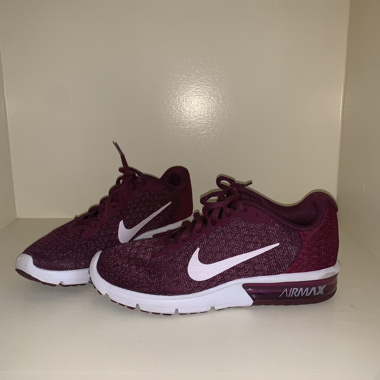 Nike air max deals sequent 2 burgundy