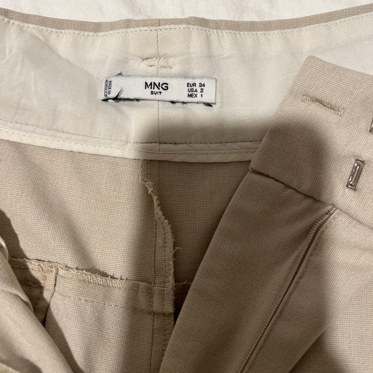 Mango Women's Khaki Trousers (2)