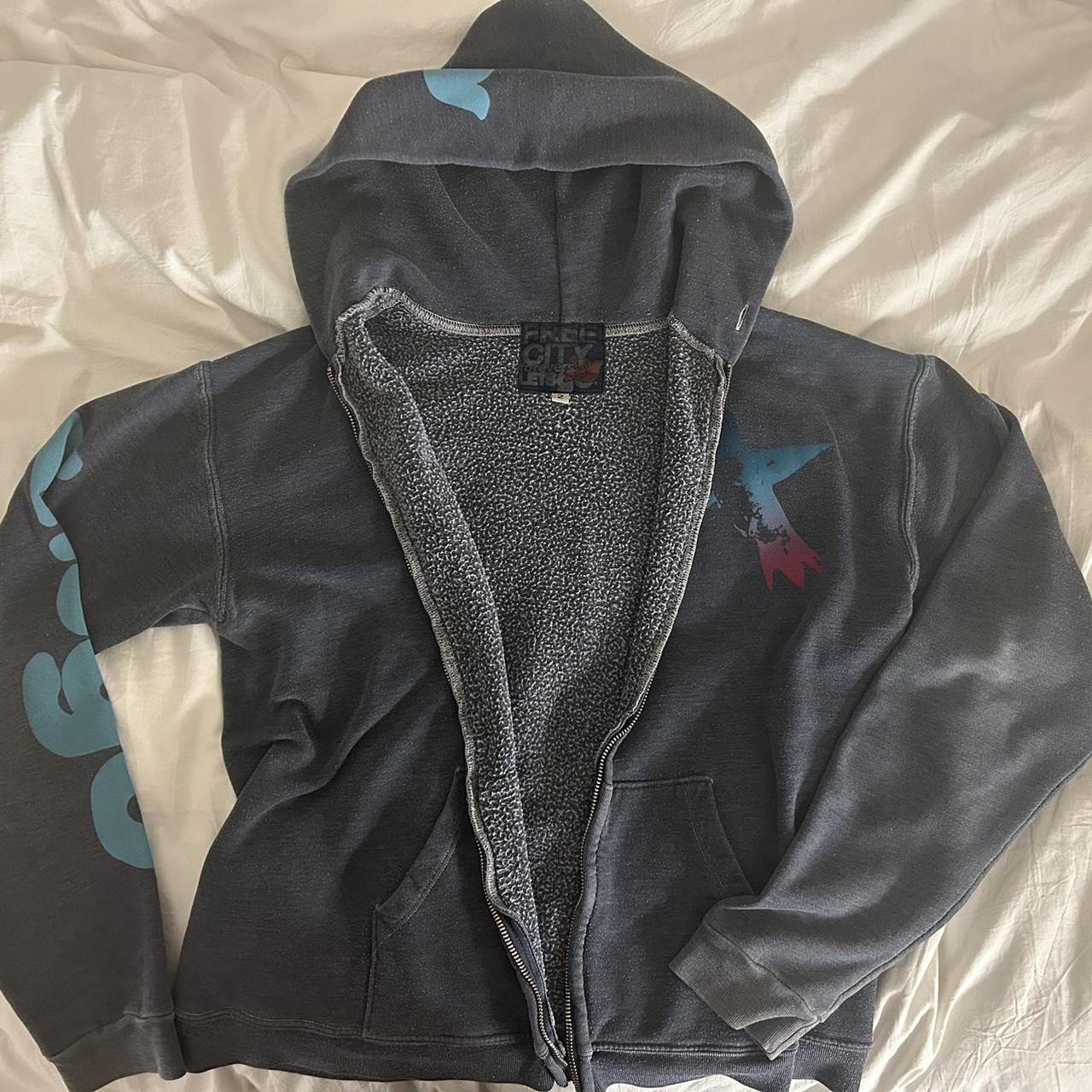 90 Degree by Reflex Zip up Grey Jacket - Size L, - Depop