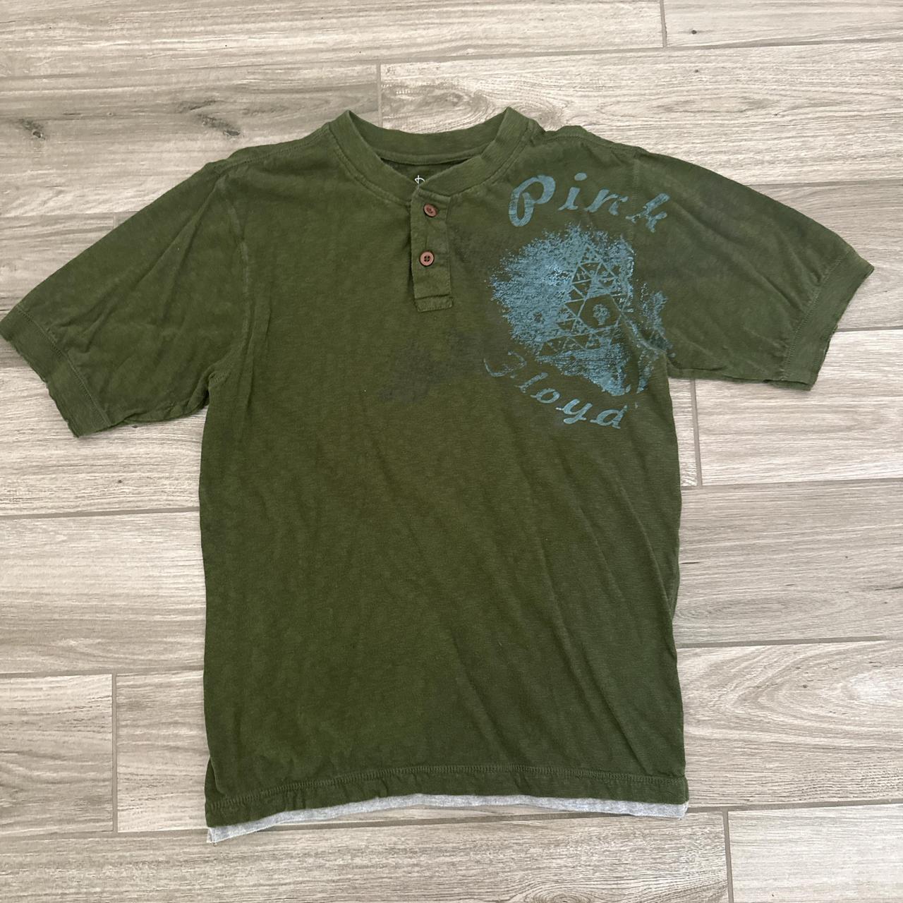 Vintage Men's Shirt - Green - M – Vintage 2006 Affliction Grunge Style Anthill Rockwear …
