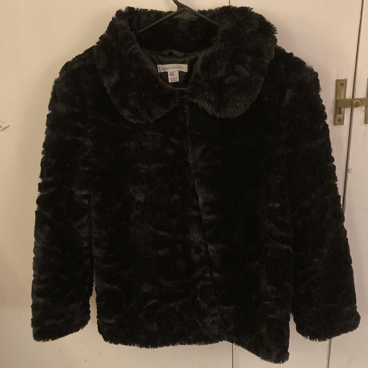 Lightweight faux outlet fur jacket