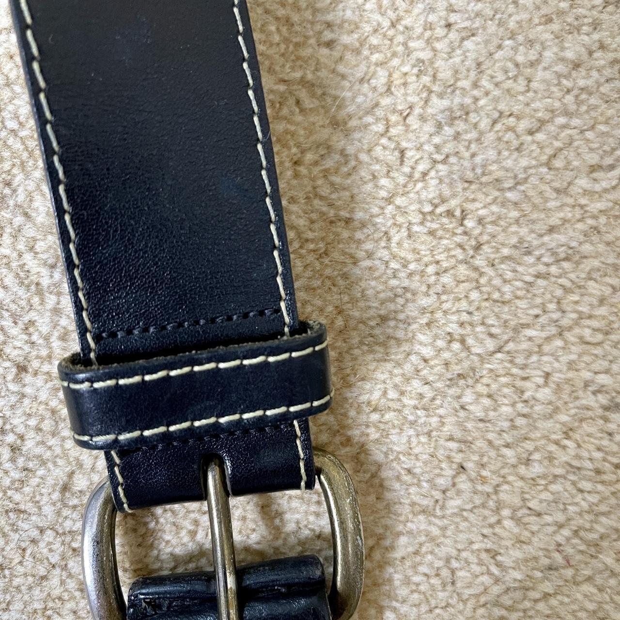 Triumph Women's Black and White Belt | Depop