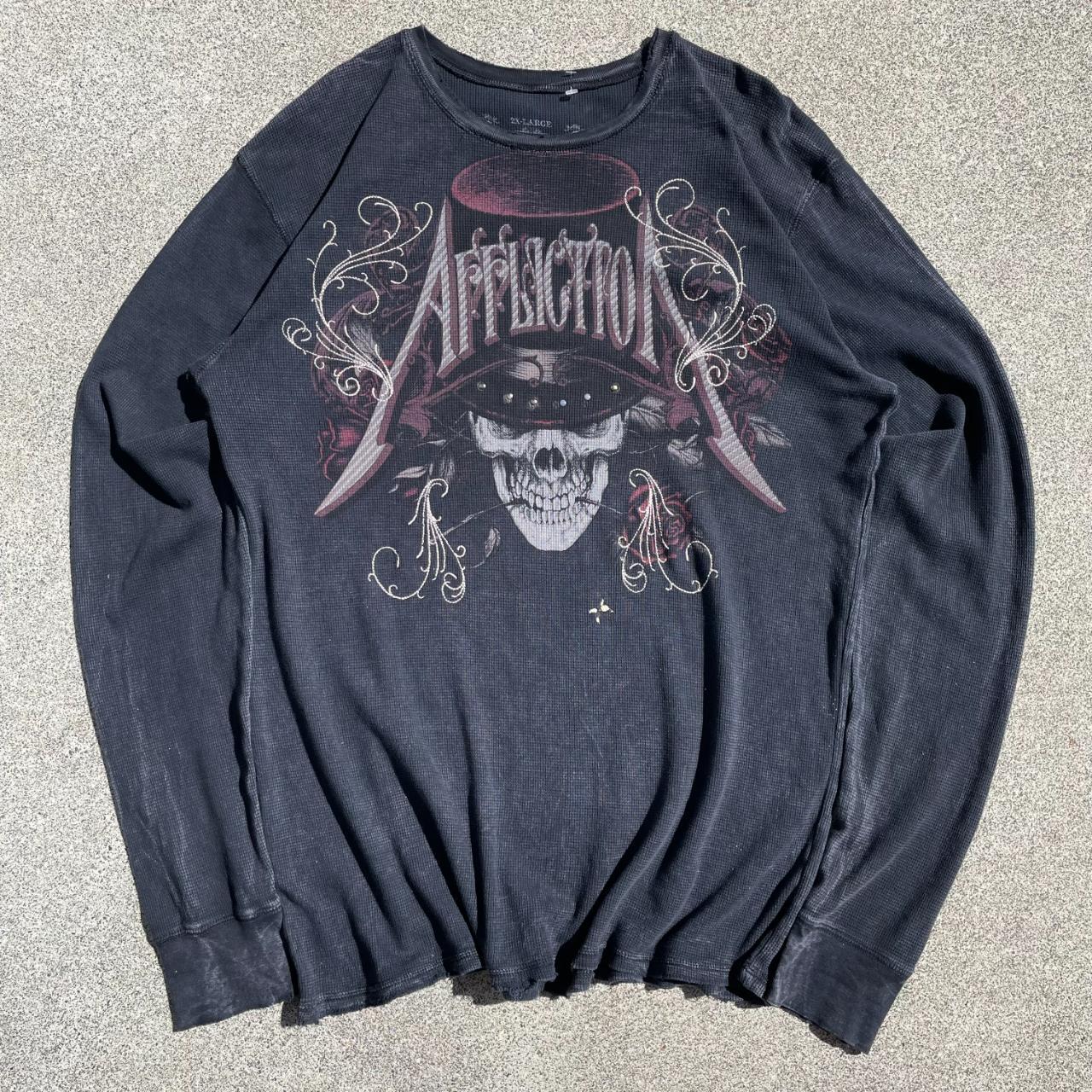 Dope Y2K Affliction Long Sleeve *Message before... - Depop