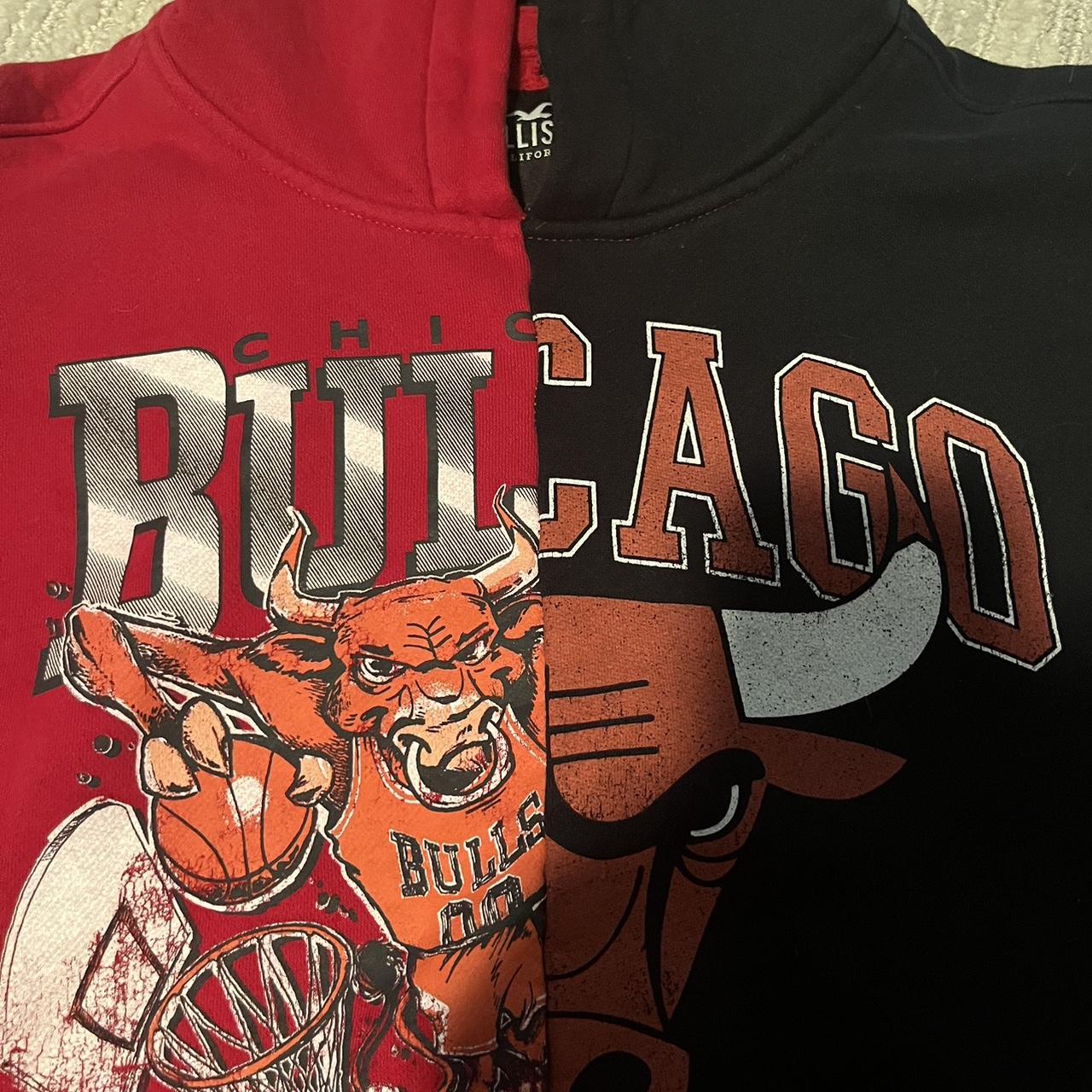 This is a Chicago Bulls Hollister hoodie. It is used - Depop