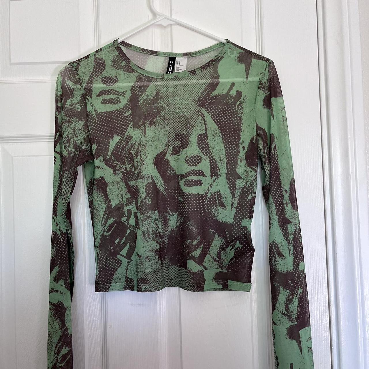 H&M Grunge Mesh Top Never warn Willing to bargain Depop