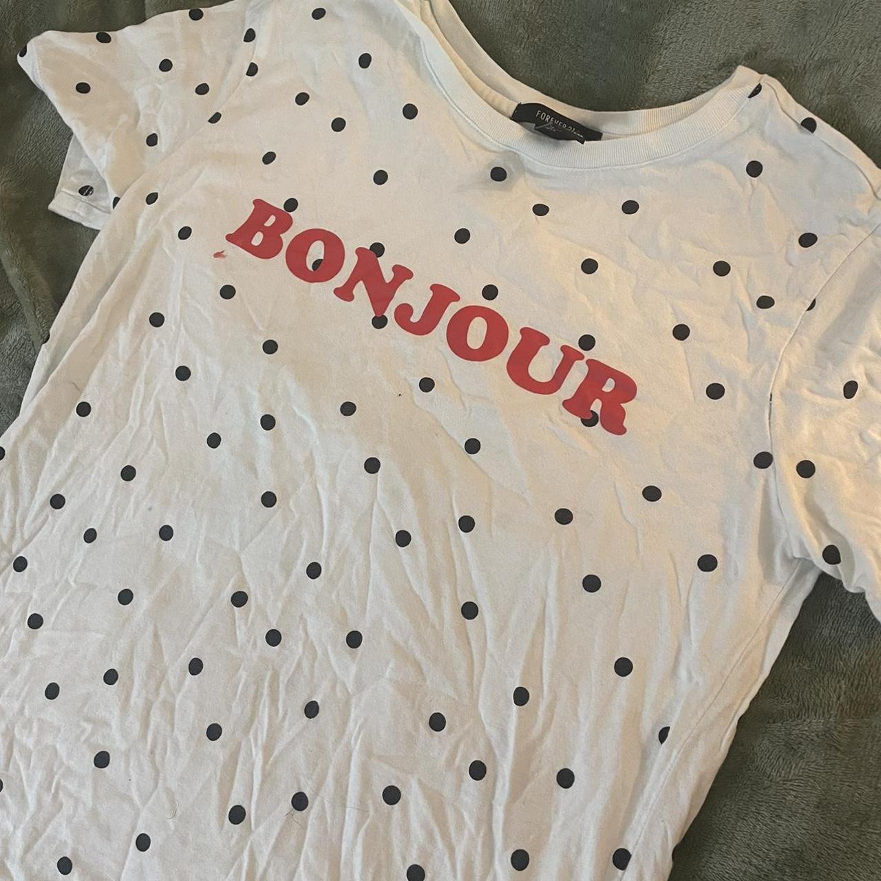 bonjour shirt forever 21