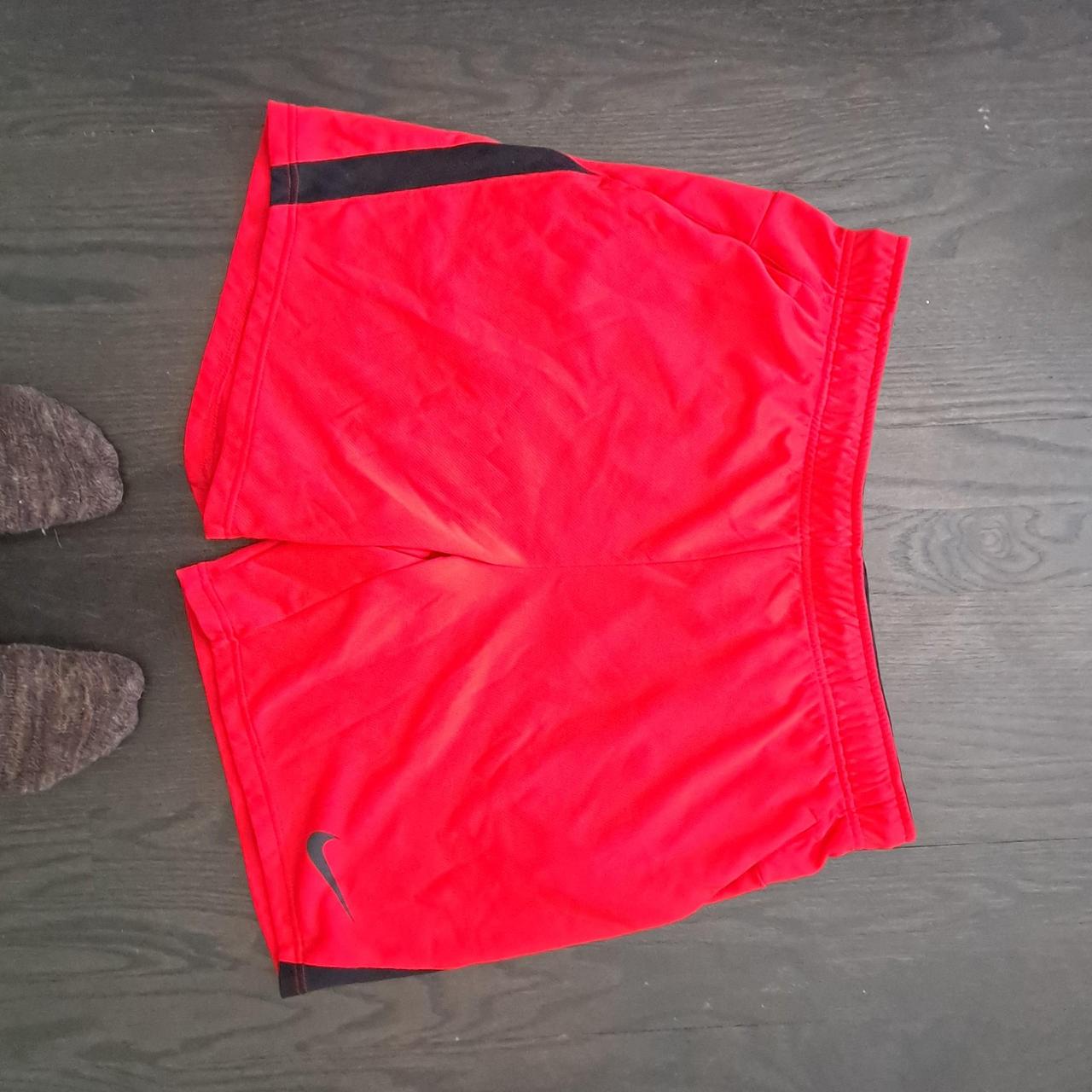 mens nike shorts red