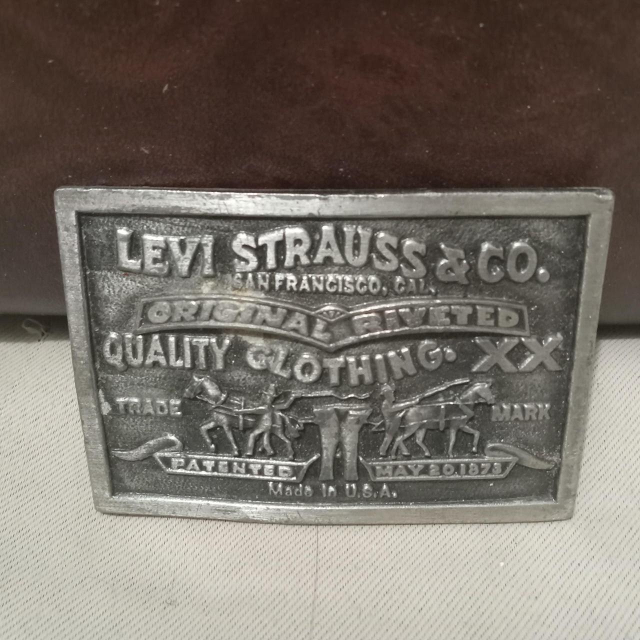 Levi Strauss & Co 1976 Belt Buckle., Bergamot Brass...