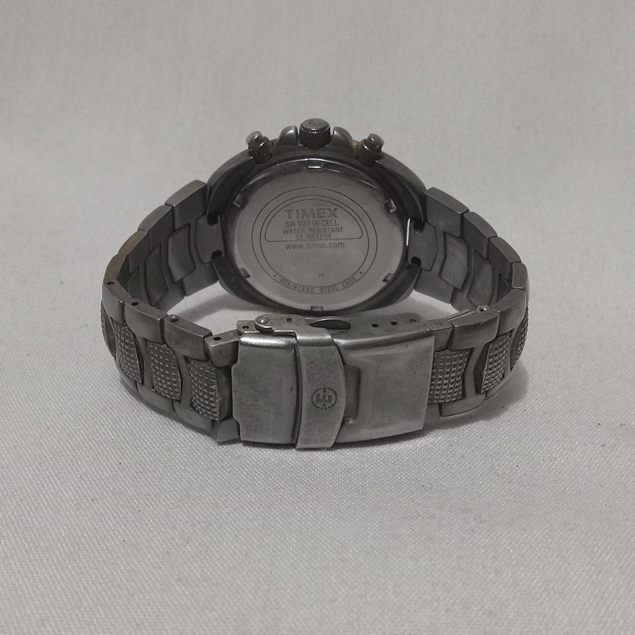 Men's Timex Chronograph GunMetal Tone Quartz Watch.... - Depop