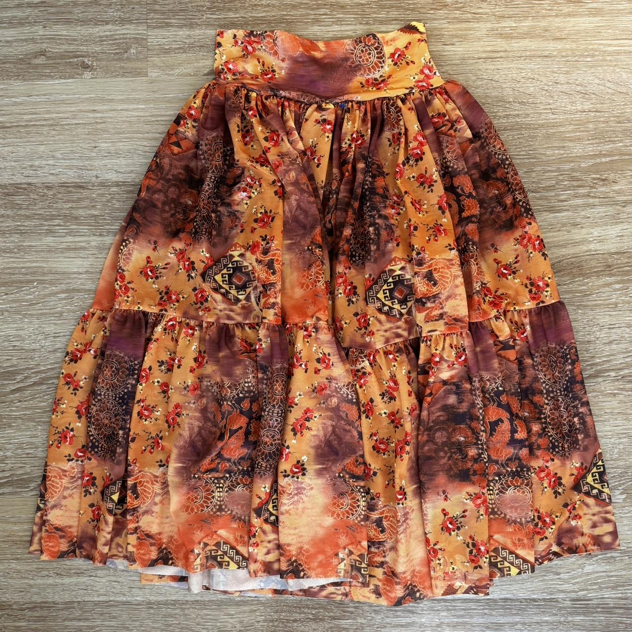 Beautiful flowy colorful skirt Fits amazing and Depop