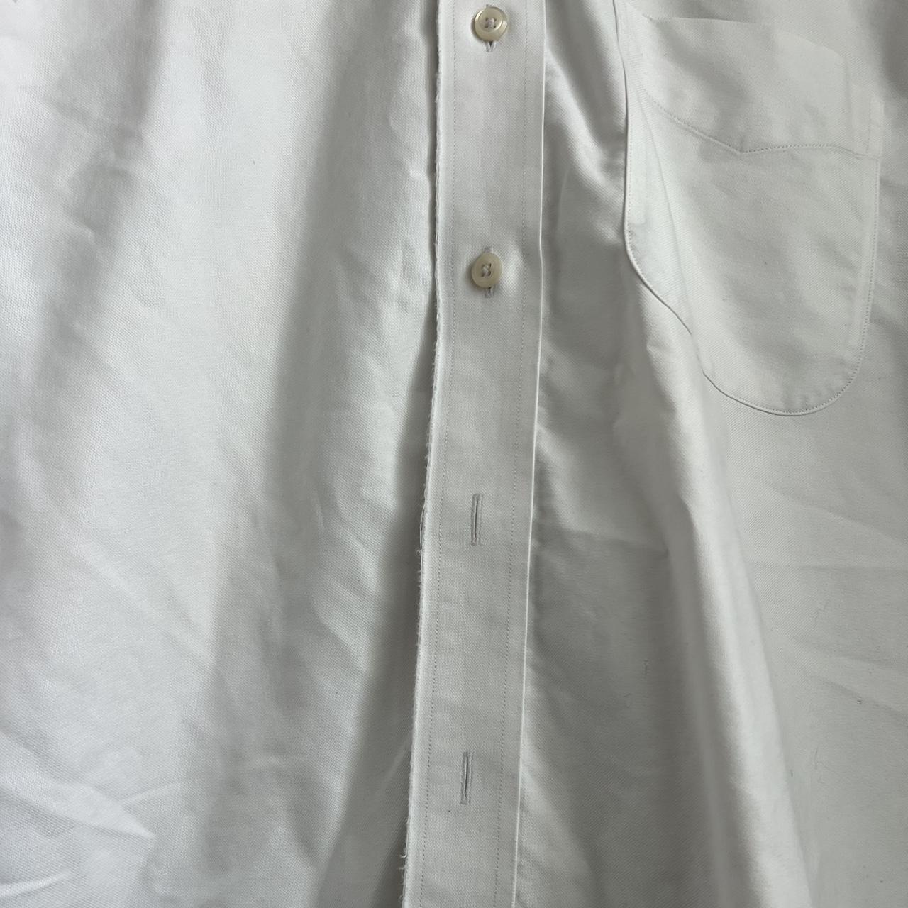 L L Bean Mens Large White Button Up Shirt Has all... - Depop