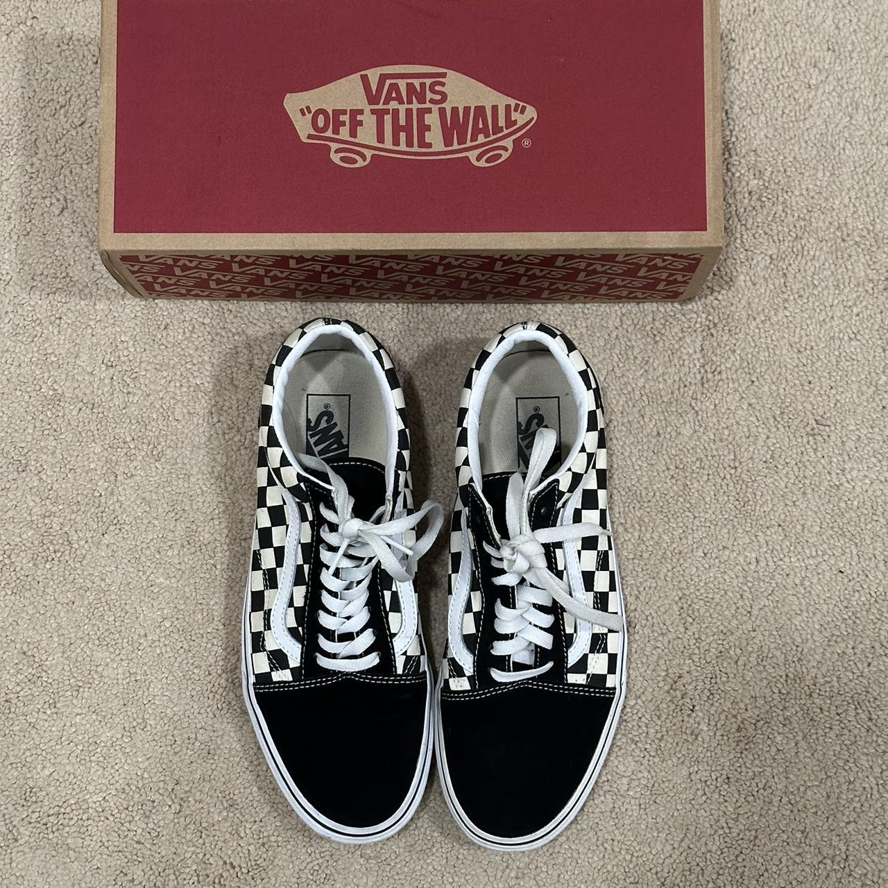 Mens vans deals checkered shoes