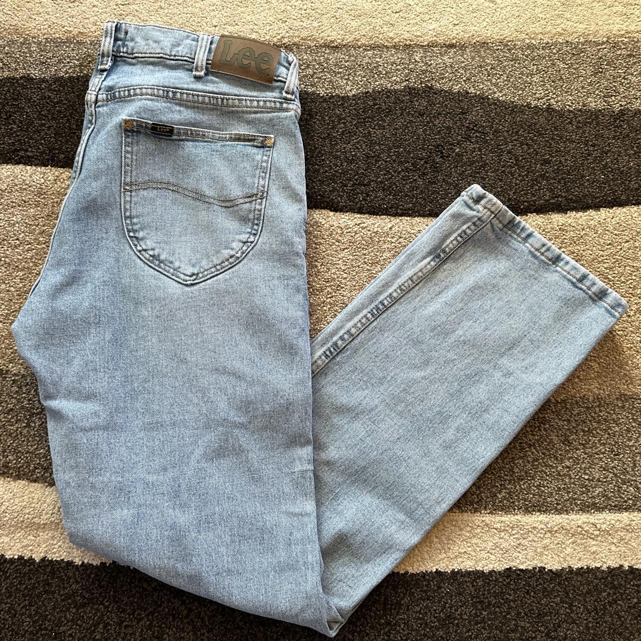 Clean Light Blue Lee Jeans 34 x 32 - Dm for... - Depop