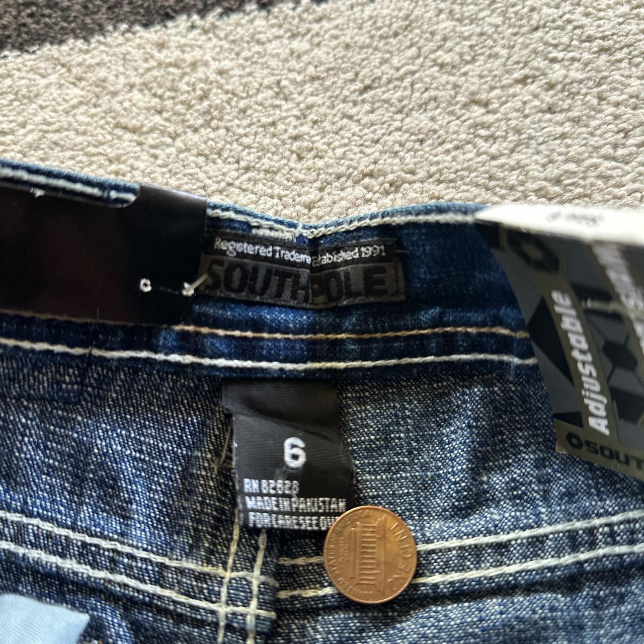 Kids Southpole Jeans w/ Tags Size 6 - Clean Dark... - Depop