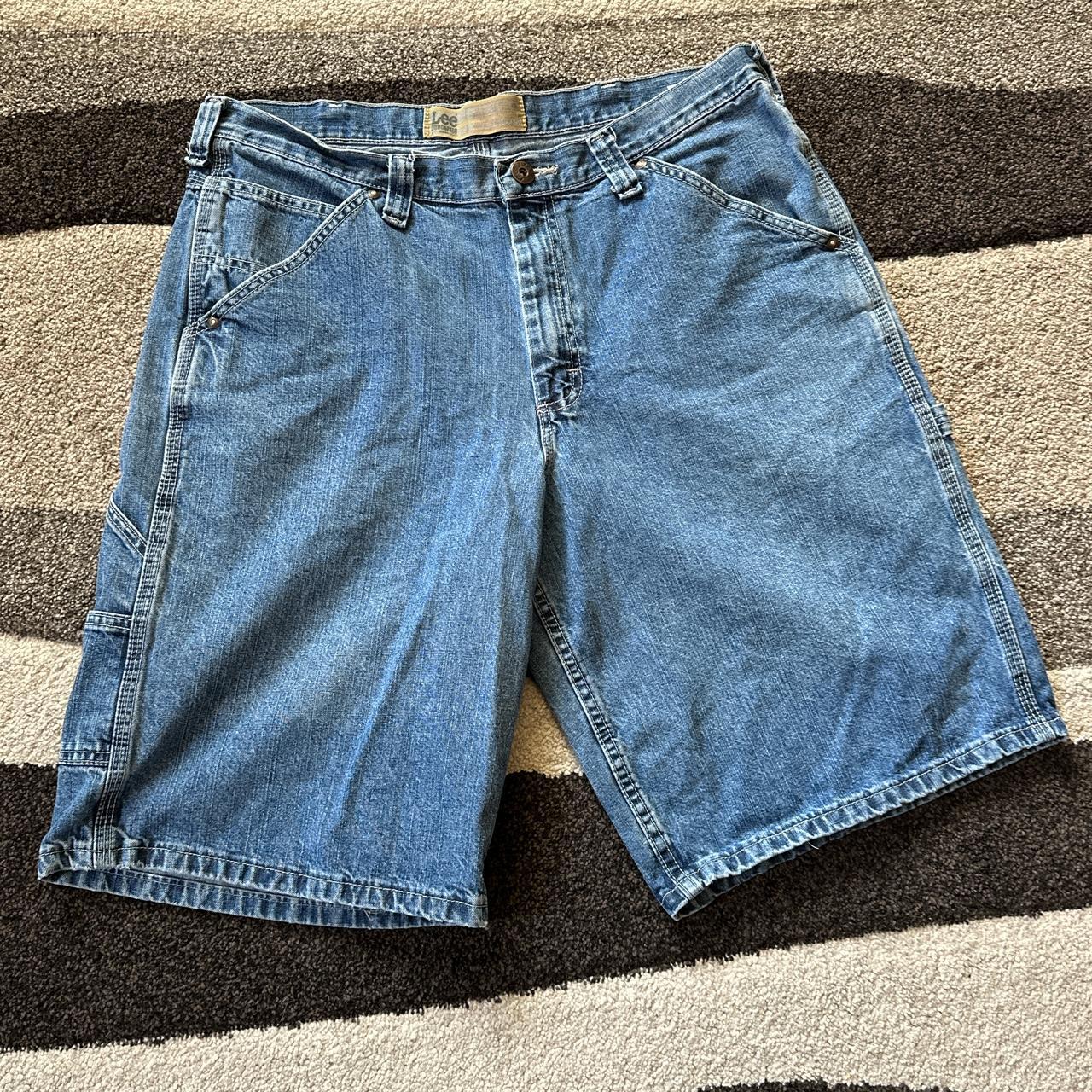 Very Clean Lee Carpenter Jorts Waist: 34” Inseam -... - Depop