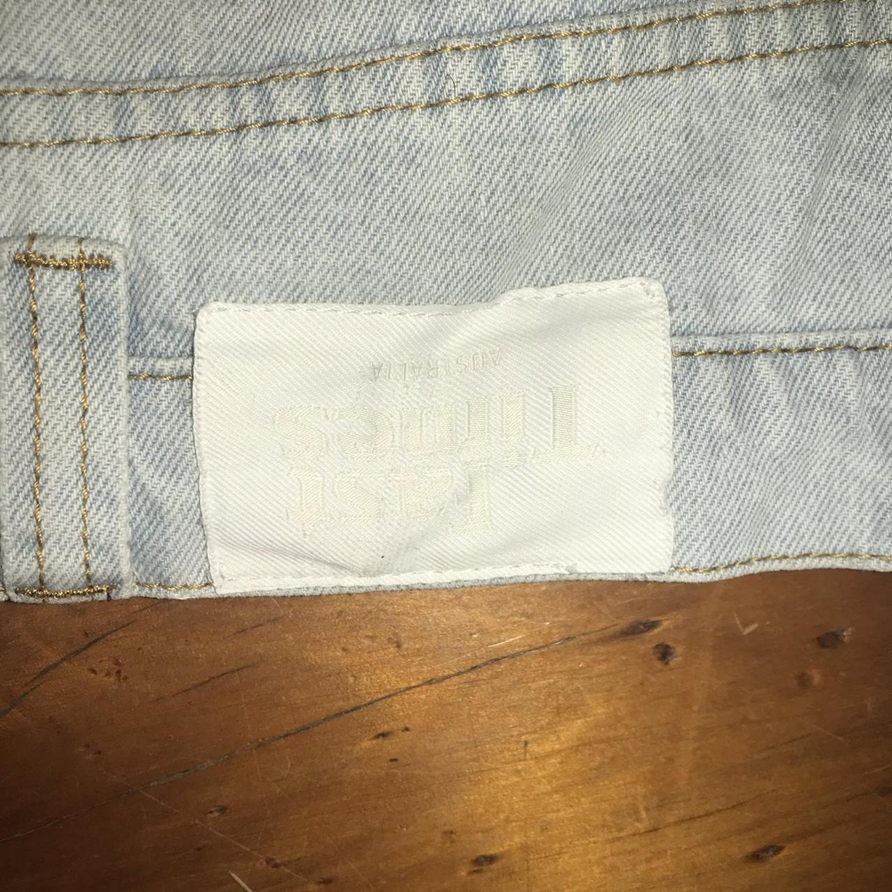 28” light blue fast times cargo jorts. Slightly used... Depop