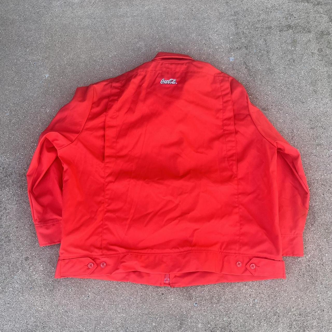Vintage Coca Cola Zip Up Jacket Size XL Depop