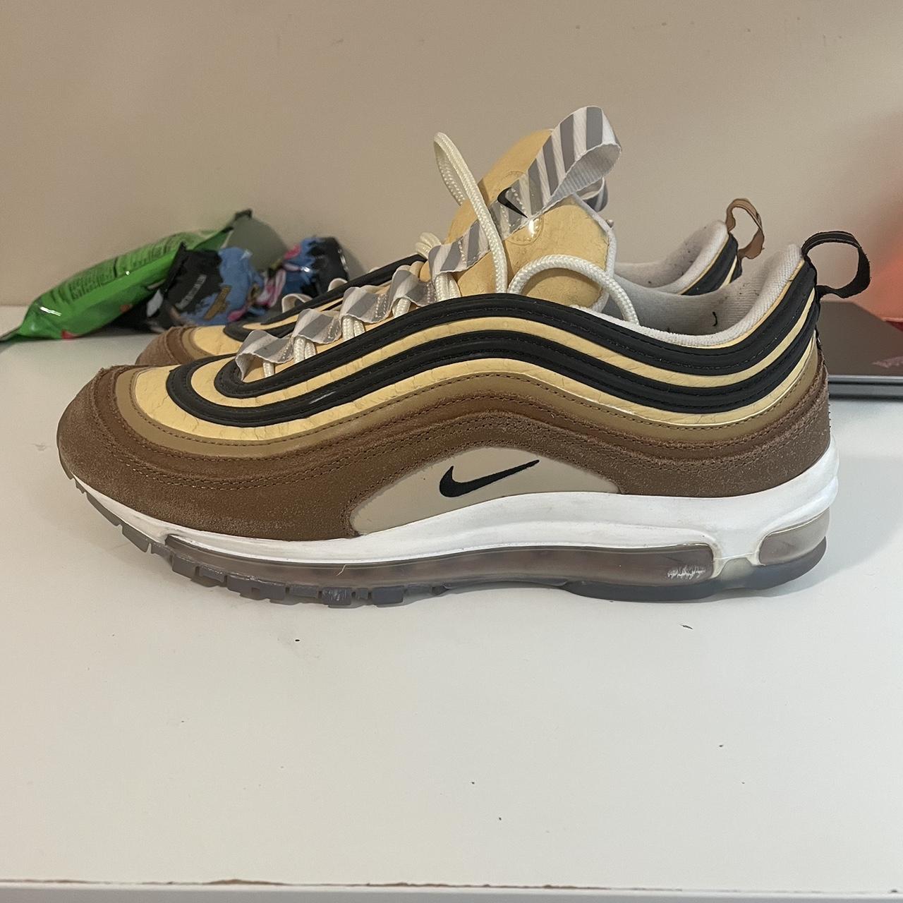 Nike gold tan clearance air max 97 trainers