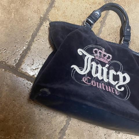 Juicy Couture Brown Velvet Handbag - One Size