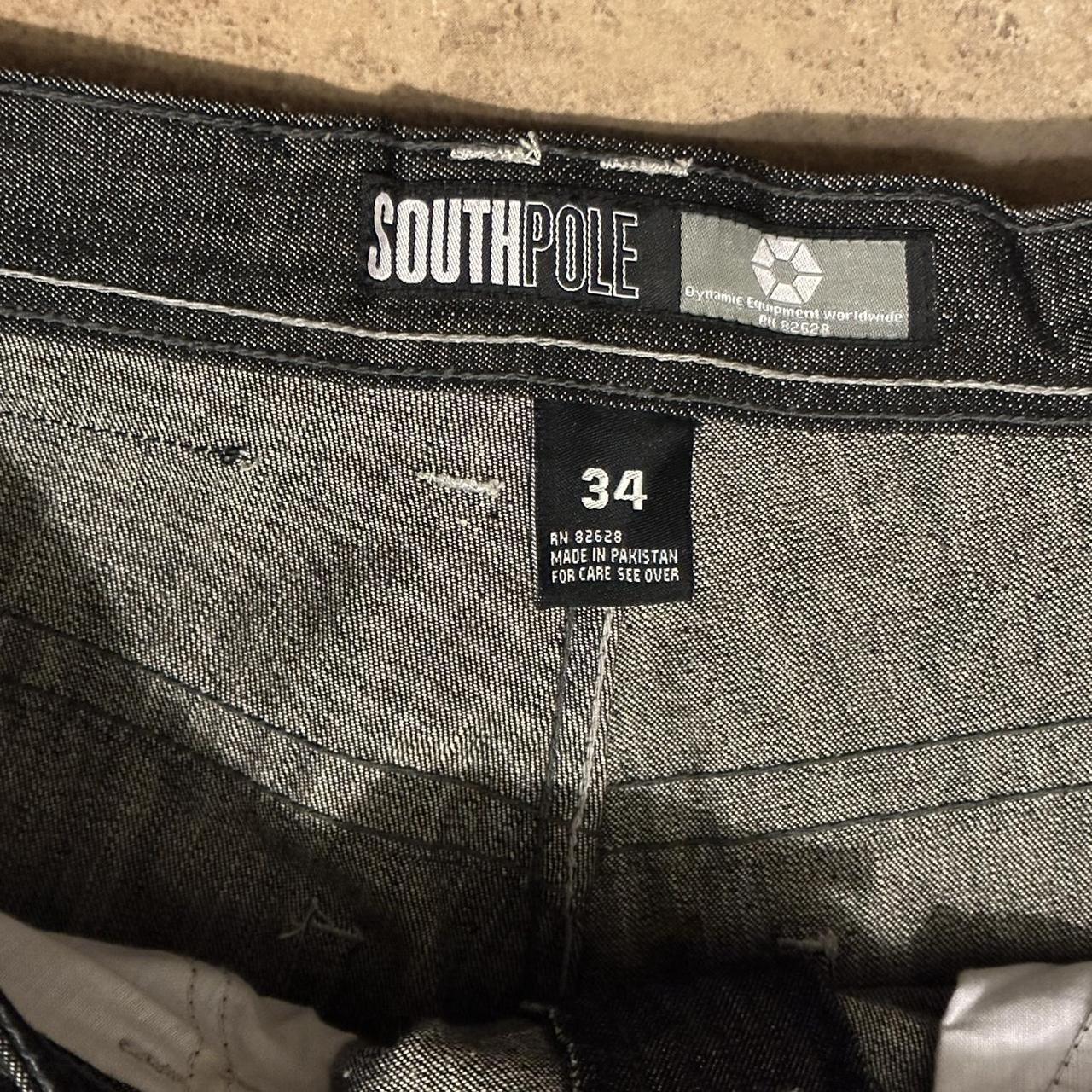 Southpole Men's Black and Grey Shorts | Depop