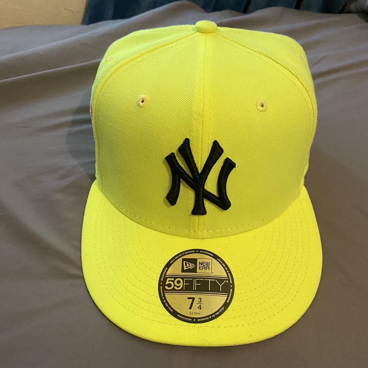 Volt Green New York Yankees fitted hat Size: 7 3/4 - Depop