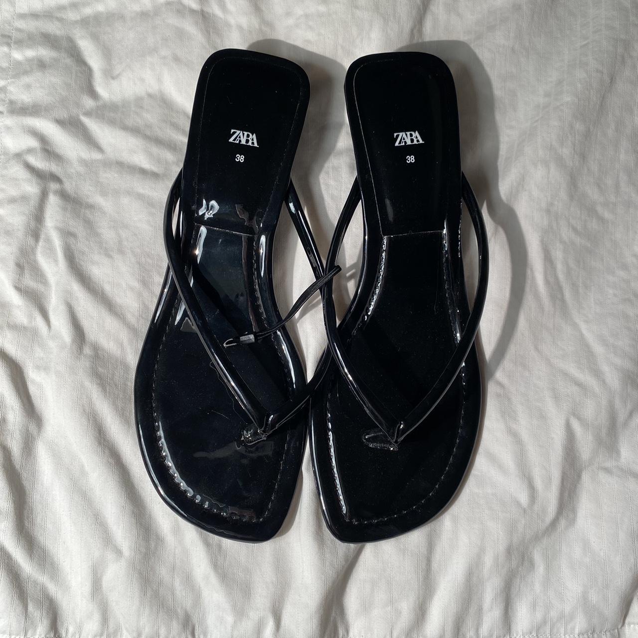 Zara sandal/heels never worn - Depop