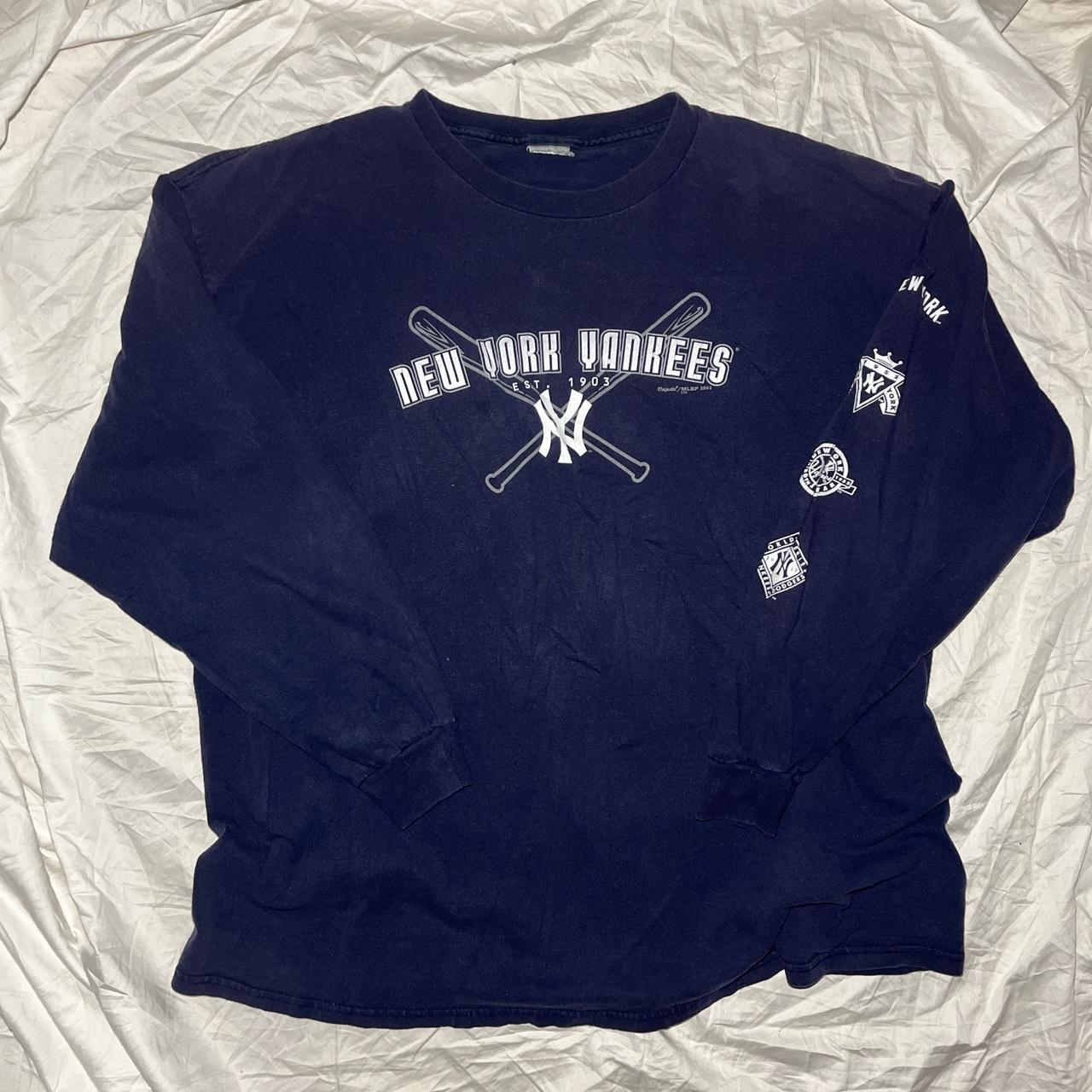 Mens Vintage New York Yankees T-Shirt Size XL Fully - Depop