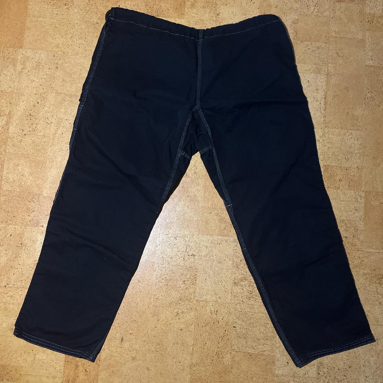 JNCO-LIKE PANTS SŪPARAITO FUJI KIMONO 36x27.5 -black... - Depop