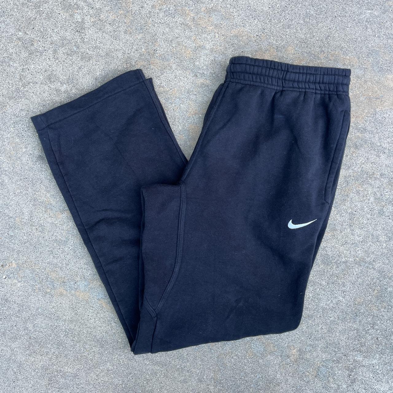 vintage black nike sweatpants -black -M | waist... - Depop